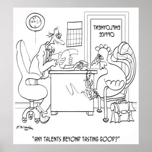 Anstellung Cartoon 9469 Poster (Vorne)