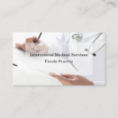 Anstellung der medizinischen Praxis Visitenkarte (Vorderseite)