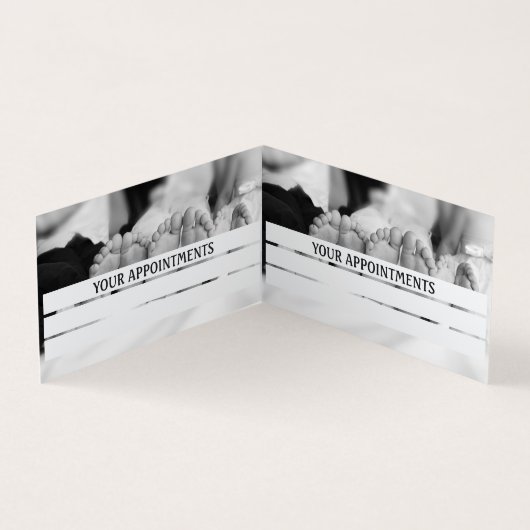 Anstellung eines Arztes mit einfachen Füßen Visitenkarten (Innenseite)