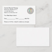 Anstellung eines Physiotherapeuten Terminkarte (Vorne/Hinten)