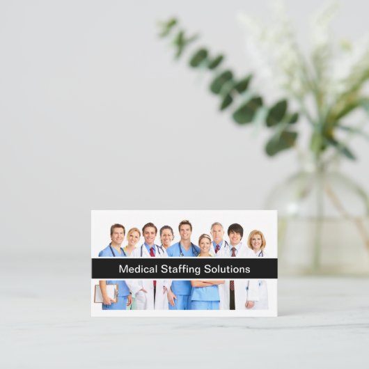 Anstellung für medizinisches Personal Visitenkarte (Stehend Vorderseite)
