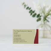 Anstellung-Kommissionsgeschäft-Karten Visitenkarte (Stehend Vorderseite)