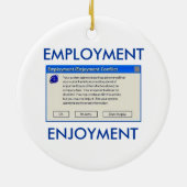 ANSTELLUNG-ODER GENUSS-COMPUTER-SPASS KERAMIKORNAMENT (Hinten)