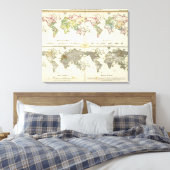 Anstellung Religions Government Map Leinwanddruck (Insitu (Schlafzimmer))