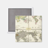 Anstellung Religions Government Map Magnet (Vorderseite/Rückseite)