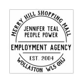 Anstellung Rubber Briefmarke Gummistempel (Prägung)