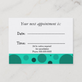 Anstellung Terminkarte