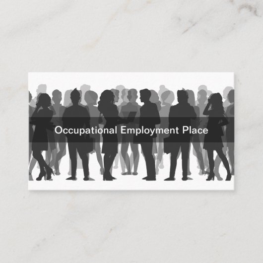 Anstellung Visitenkarte (Vorderseite)