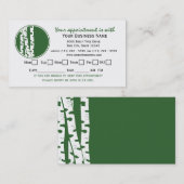 Anstellungskarte für Birch Tree Terminkarte (Vorne/Hinten)