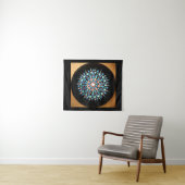 ANSTICH 079 - Blue Shades Mandala - Tapestry Wandteppich (Beispiel (Horizontal))