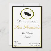 Anstich Dance Erwägungsgrund Einladung (Vorderseite)