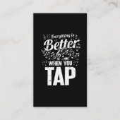 Anstich Dancer Musical Notes Step Tanzlehrer Visitenkarte (Vorderseite)