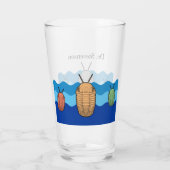 Anstieg der Trilobiten - prähistorisches Tier Glas (Rückseite)