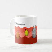 Anstieg der Trilobiten - prähistorisches Tier Kaffeetasse (Vorderseite Links)