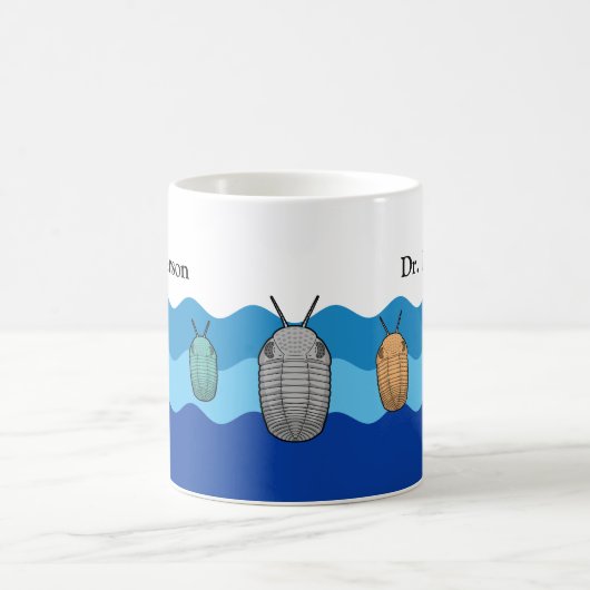 Anstieg der Trilobiten - prähistorisches Tier Kaffeetasse (Mittel)