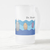 Anstieg der Trilobiten - prähistorisches Tier Mattglas Bierglas (VorderseiteRechts)