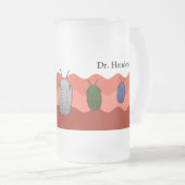 Anstieg der Trilobiten - prähistorisches Tier Mattglas Bierglas (VorderseiteRechts)