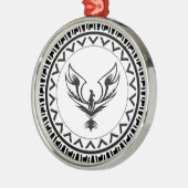 Anstieg des Phönix Silbernes Ornament (Links)