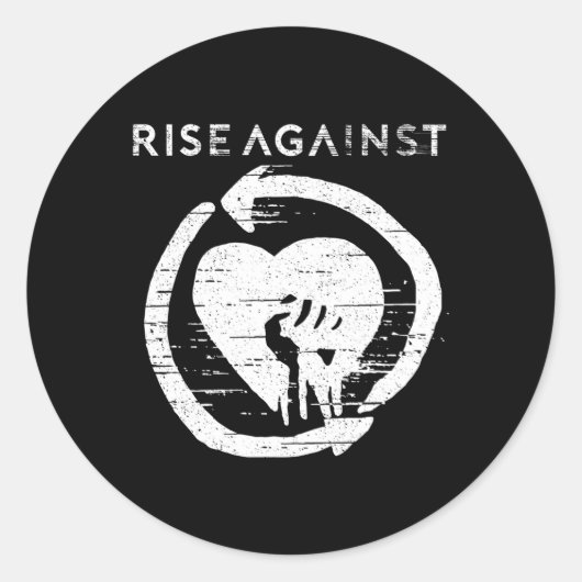 Anstieg gegen Offizielle Haarspalterei Runder Aufkleber (Vorderseite)