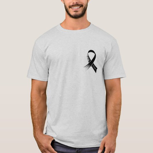 Anstieg - Melanom Bewusstsein Phoenix & Ribbon T - T-Shirt (Vorderseite)