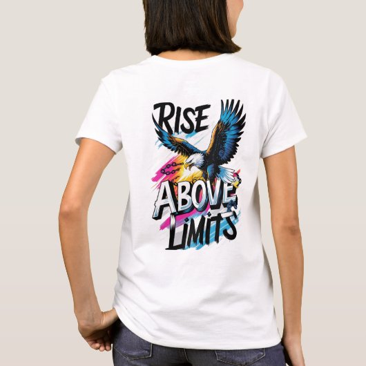 Anstieg oberhalb der Limits Adler-T - Shirt (Rückseite)
