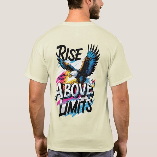 Anstieg oberhalb der Limits Adler-T - Shirt (Rückseite)