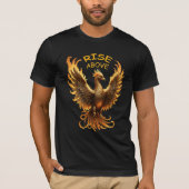 Anstieg über Phoenix-Feuer Mythischer Vogel T-Shirt (Vorderseite)