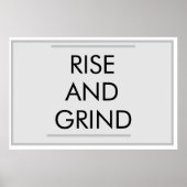 ANSTIEG UND GRIND POSTER (Vorne)
