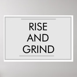 ANSTIEG UND GRIND POSTER