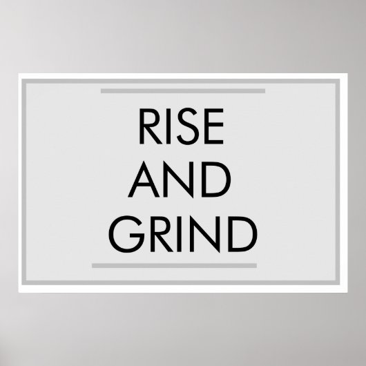 ANSTIEG UND GRIND POSTER (Vorne)