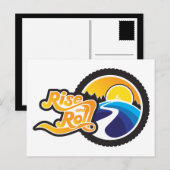 Anstieg und Rollzyklus Postkarte (Vorne/Hinten)