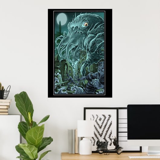 Anstieg von Cthulhu Poster (Heimbüro)