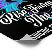 Anstieg von Phoenix aus dem Asche Suizidprävention Poster (Ecke)