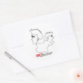 Anstifter Runder Aufkleber (Umschlag)