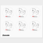 Anstifter Runder Aufkleber (Blatt)