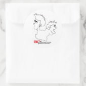 Anstifter Runder Aufkleber (Tasche)