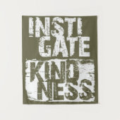 Anstiftung zur sozialen Sensibilität der Menschhei Wandteppich (Vorderseite)