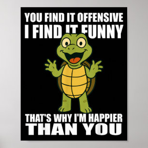 Anstößig finden Lustig finden Erwachsenen Humor Zi Poster