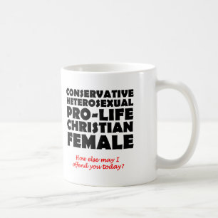 Anstößiger Prolife-Christlicher-Frauen-Becher-Humo Kaffeetasse