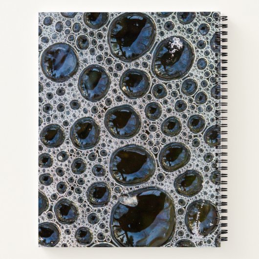 Anstract Bubble Pattern Notizblock (Rückseite)