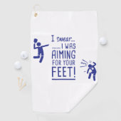 "Anstrebend Ihre Füße" lustiges Pickleball Tuch (Insitu)