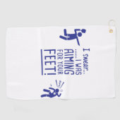 "Anstrebend Ihre Füße" lustiges Pickleball Tuch (Horizontal)