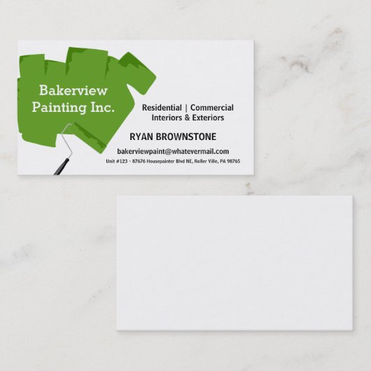 Anstreicher Pro Painting Company Visitenkarte (Vorne/Hinten)