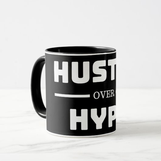 Anstrengen über die Hype-Tasse Tasse (Vorderseite Links)