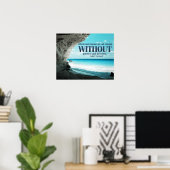 Anstrengungen und maßgeschneidertes Poster (Heimbüro)