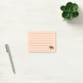 Anstrich brauner Elefant Lined Post it Notes Post-it Klebezettel (Büro)