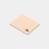 Anstrich brauner Elefant Lined Post it Notes Post-it Klebezettel (angewinkelt)