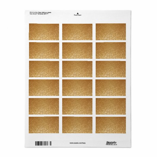 Anstrich des Glitzer Adressaufkleber (Vorne)