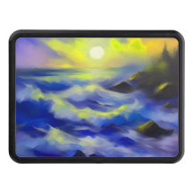 Anstrich dunkelblauer Meereswellen unter der Sonne