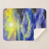 Anstrich dunkelblauer Meereswellen unter der Sonne Sherpadecke (Vorderseite (Horizontal))